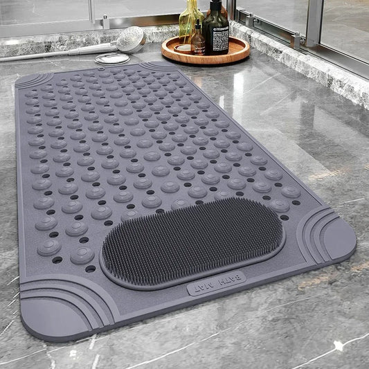 Antislip Badmat voor Badkuip | Veiligheid voor Ouderen en Kinderen | Sneldrogende Rubberen Mat voor Badkamer