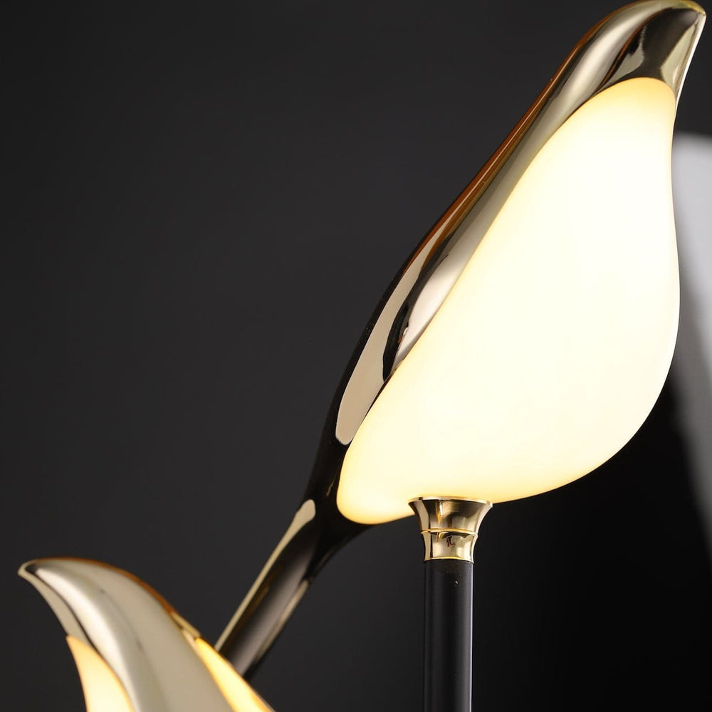 Artelune | Post-Modern LED Tafellamp met Galvanized Gouden Vogel
