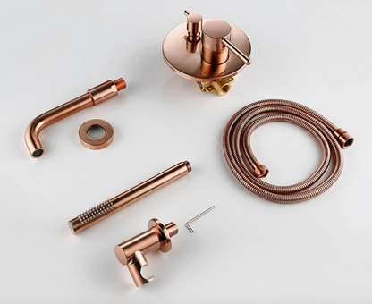 VoordeelPaleis® Badset Doucheset Yosemite Inbouw Badkraan 21cm en Handdouche Koper 2 weg