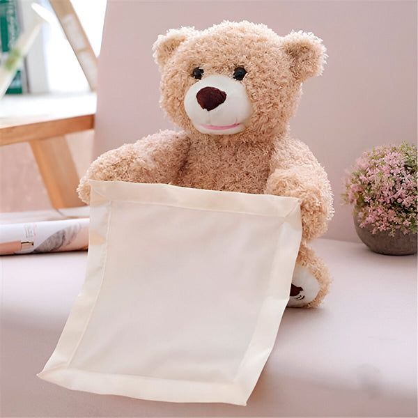 Interactieve Knuffelbeer – Zacht Pluche, Zingt en Speelt Kiekeboe – Voor Baby's en Peuters 0-5 Jaar
