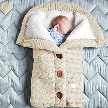 Baby Fleece Slaapzak met Patroon en Knopen voor een heerlijk slaapervaring voor uw kleintje