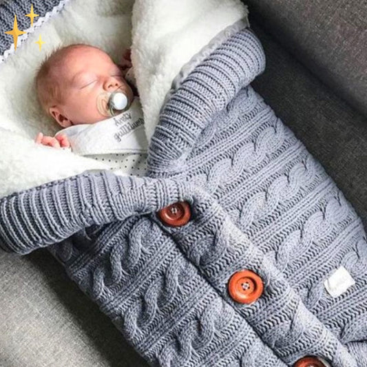 Baby Fleece Slaapzak met Patroon en Knopen voor een heerlijk slaapervaring voor uw kleintje
