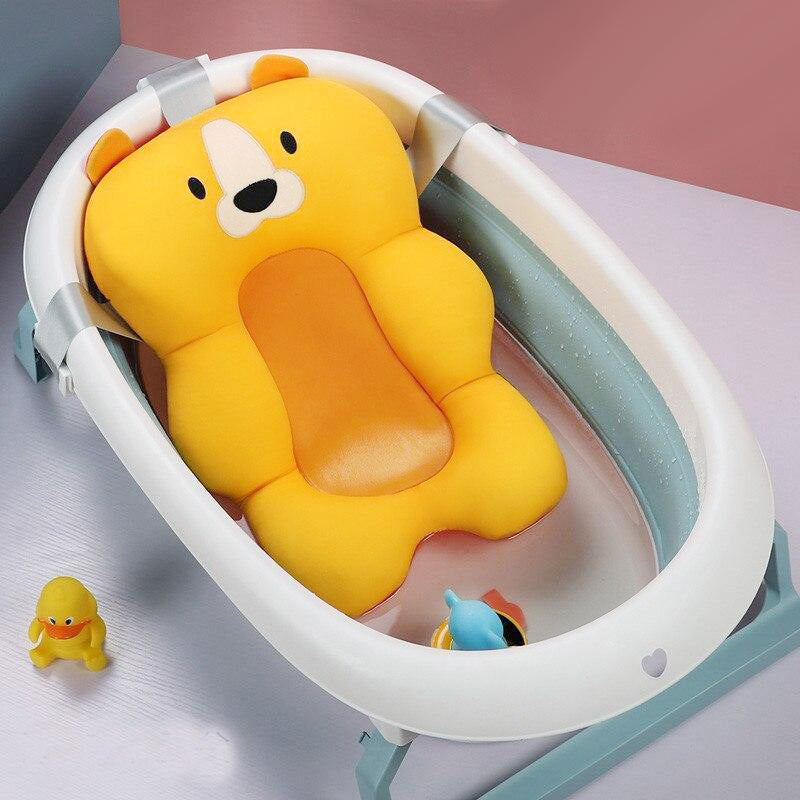 Baby Badkussen – Ergonomisch Ontwerp, Zacht en Ademend Katoen – Voor Comfortabele en Veilige Badmomenten