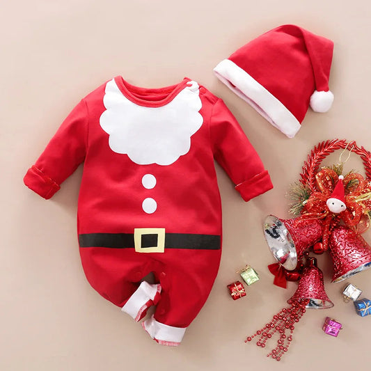 Baby Kerstkostuum – Zacht Materiaal, Comfortabel Ontwerp – Perfect voor Feestdagen en Speciale Gelegenheden