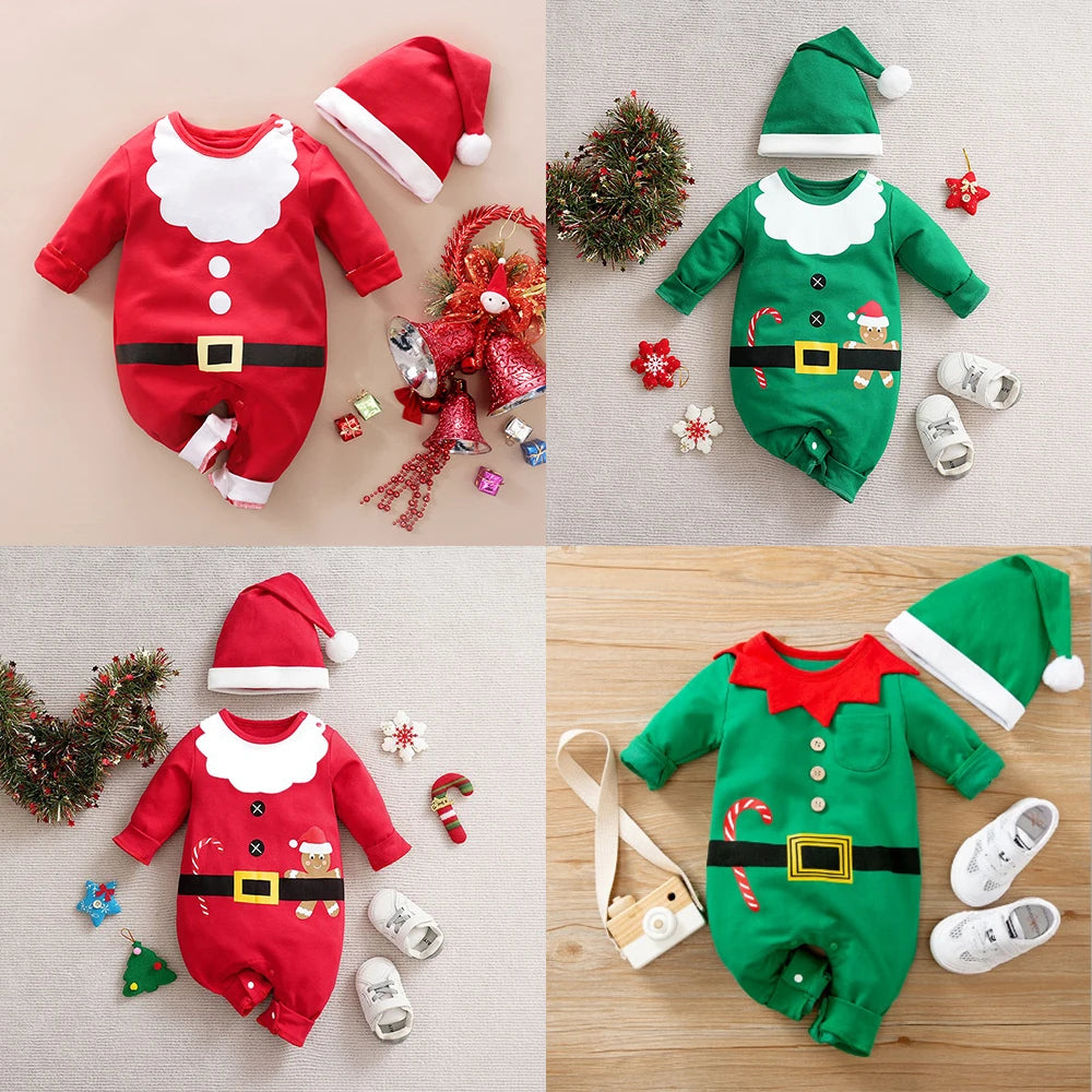 Baby Kerstkostuum – Zacht Materiaal, Comfortabel Ontwerp – Perfect voor Feestdagen en Speciale Gelegenheden