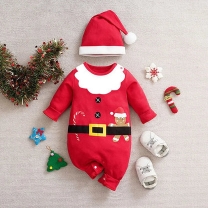 Baby Kerstkostuum – Zacht Materiaal, Comfortabel Ontwerp – Perfect voor Feestdagen en Speciale Gelegenheden