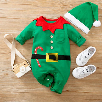 Baby Kerstkostuum – Zacht Materiaal, Comfortabel Ontwerp – Perfect voor Feestdagen en Speciale Gelegenheden