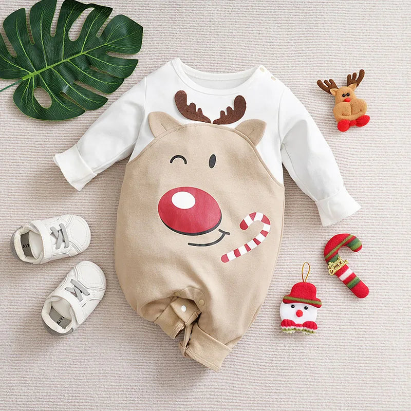 Baby Kerstkostuum – Zacht Materiaal, Comfortabel Ontwerp – Perfect voor Feestdagen en Speciale Gelegenheden