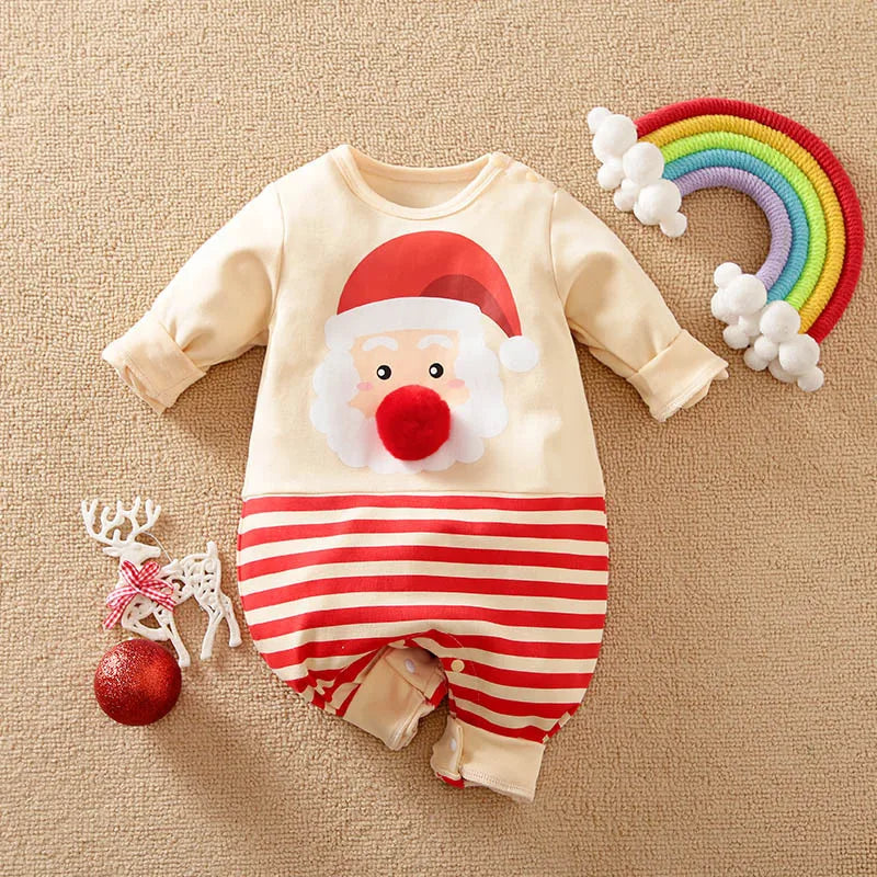 Baby Kerstkostuum – Zacht Materiaal, Comfortabel Ontwerp – Perfect voor Feestdagen en Speciale Gelegenheden