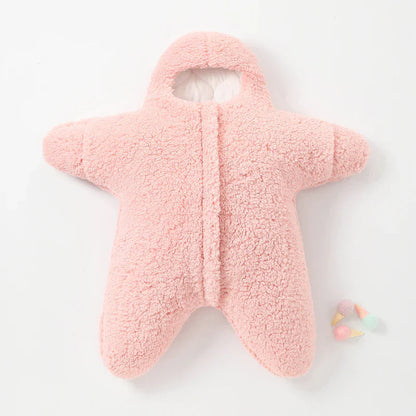 Baby Pyjama – Zachte Pluizige Stof, Ademend Textiel – Met Schattig Zeesterdesign