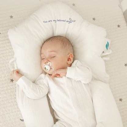 Baby Slaapkussen – Ergonomisch Ontwerp, Hypoallergeen, Ondersteunt Spierontwikkeling – 100% Katoen