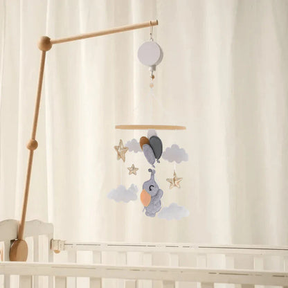 Babymobiel – Rustgevende Houten Ontwerpen met Babyveilig Vilt – Ideaal voor Zintuiglijke Ontwikkeling