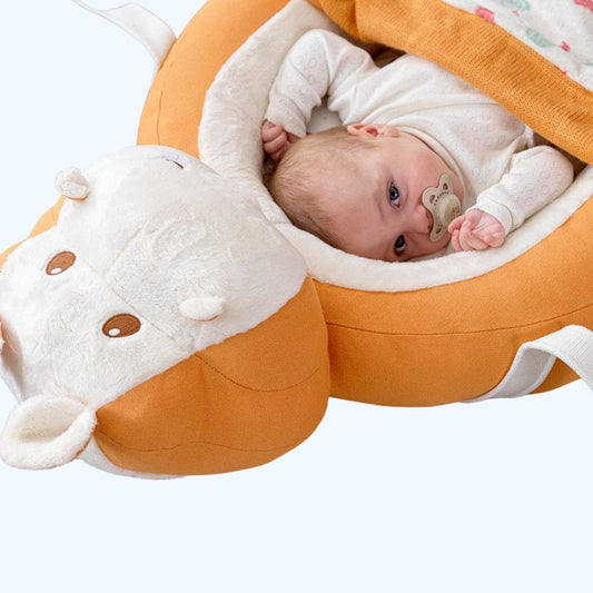 Babynest – Ergonomisch Ontwerp, 100% Katoen, Inclusief Kussen – Ideaal voor Veilig Slapen en Spelen