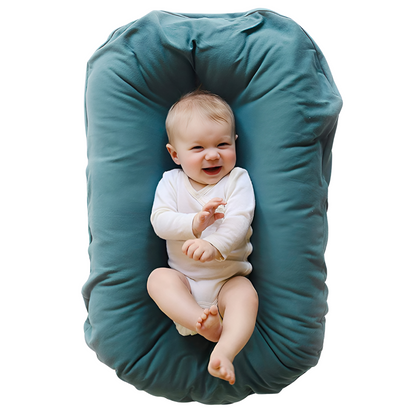 Babynestje – Ergonomisch Ontwerp met Ademend Katoen en Eco-vriendelijke Vulling – Veilig Slapen en Spelen