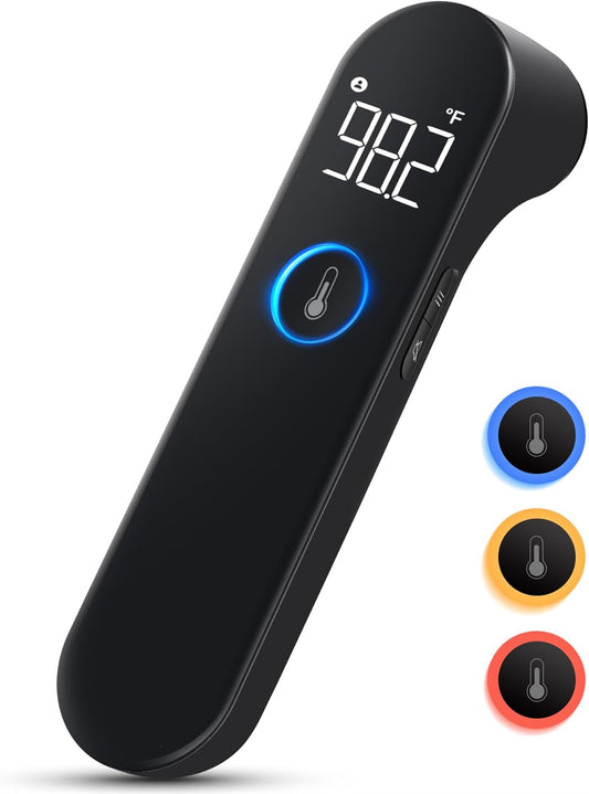 Babythermometer – Nauwkeurige Infraroodmeting, Koortsalarm en Stille Modus – Geschikt voor het Hele Gezin