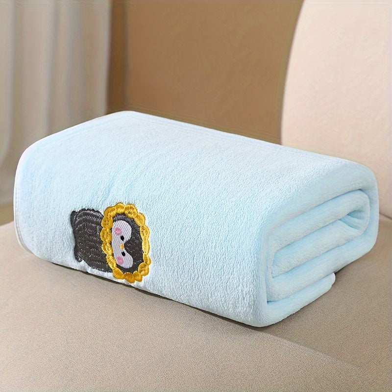 Badhanddoek – Superzachte Koraal Fleece, Sneldrogend en Pluizenvrij – Perfect voor Pasgeborenen