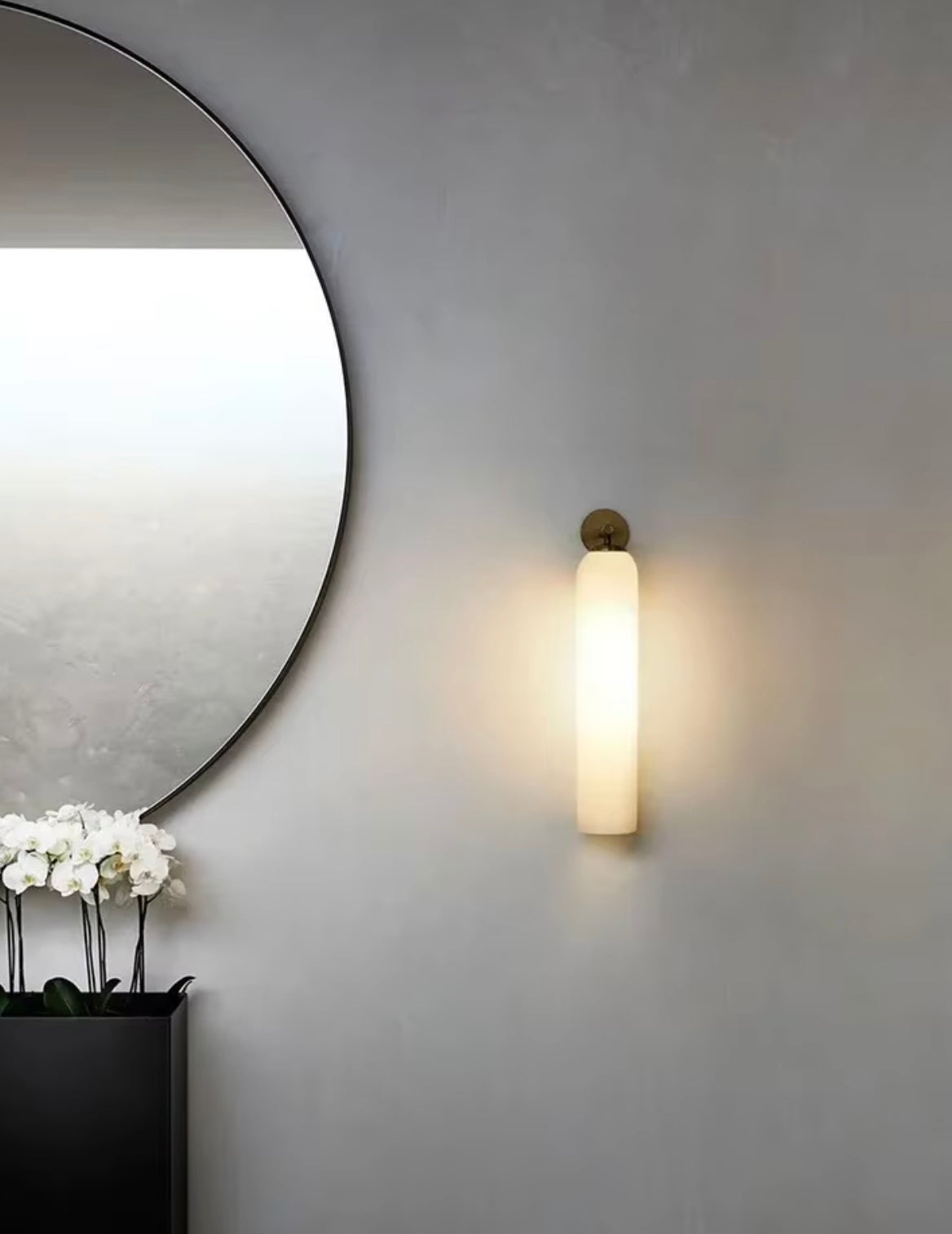 VoordeelPaleis Moderne Glazen Badkamer Wandlamp Melk Wit