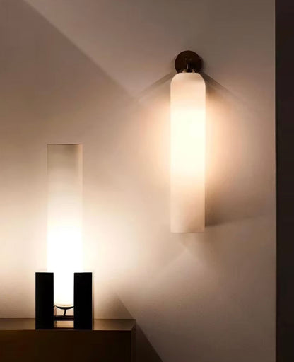 VoordeelPaleis Moderne Glazen Badkamer Wandlamp Melk Wit