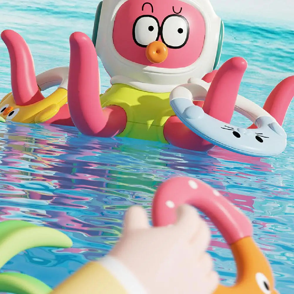 Badspeelgoed – Spetterend Ringwerpen met Octopus, Veilig en Creatief Spel