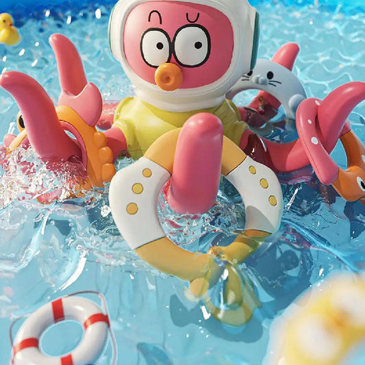 Badspeelgoed – Spetterend Ringwerpen met Octopus, Veilig en Creatief Spel