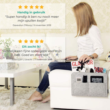 Handige opbergvakken voor aan je bed of bank - Opruimen - Opbergvak - Opbergzak - Gemakkelijk - Woonaccessoires