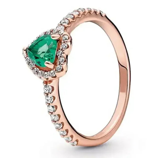 Betoverende Dames Verlovingsring 925 Sterling Zilver Klassieke Hartvormige Diamanten Ring Gedenksieraden Cadeau