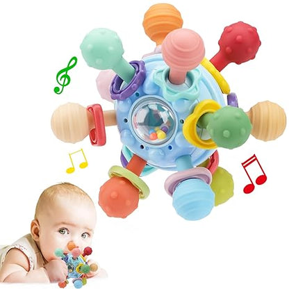Bijtspeelgoed – Zacht Siliconen, Stimuleert Zintuigen, BPA-vrij – Ideaal voor Baby’s