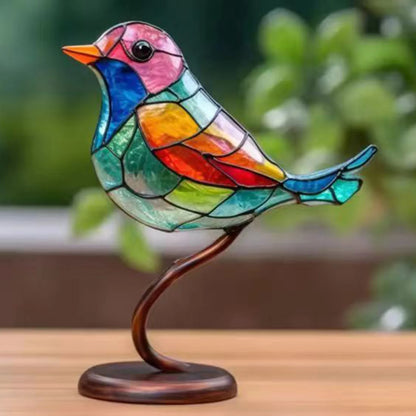 BirdArt - Acryl Vogels op Tak Beeld | Kunstzinnige Decoratie voor Slaapkamer