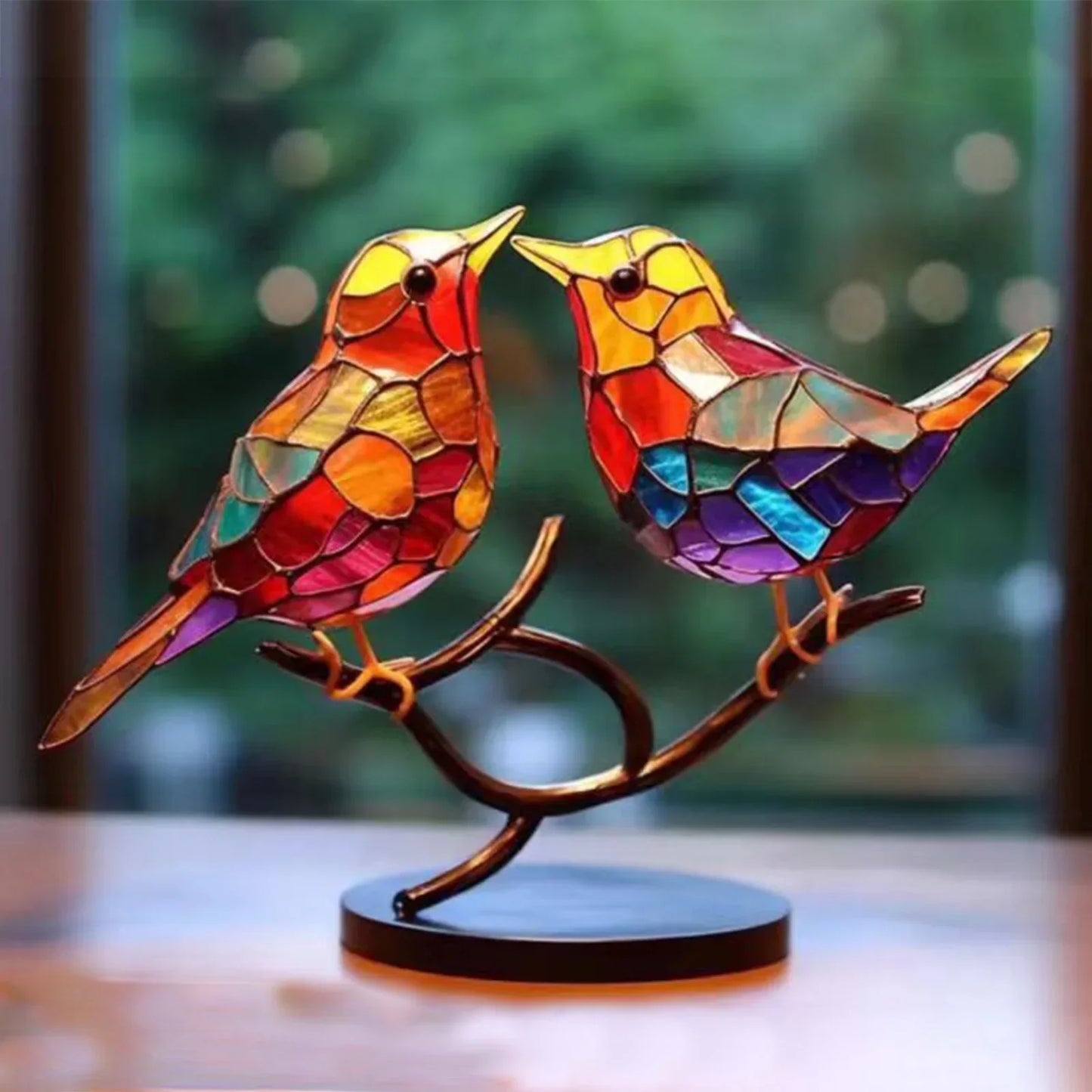 BirdArt - Acryl Vogels op Tak Beeld | Kunstzinnige Decoratie voor Slaapkamer