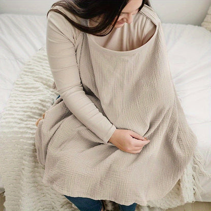 Borstvoeding Sjaal – Ademend Katoen, Zacht en Comfortabel – Perfect voor Borstvoeding in Stijl