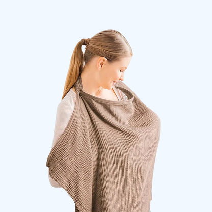 Borstvoeding Sjaal – Ademend Katoen, Zacht en Comfortabel – Perfect voor Borstvoeding in Stijl