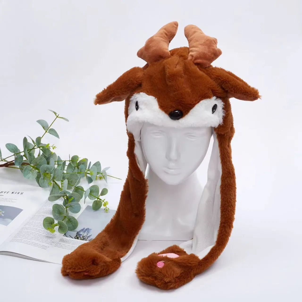 Bounce Bunny - Schattige Muts met Bewegende Oortjes