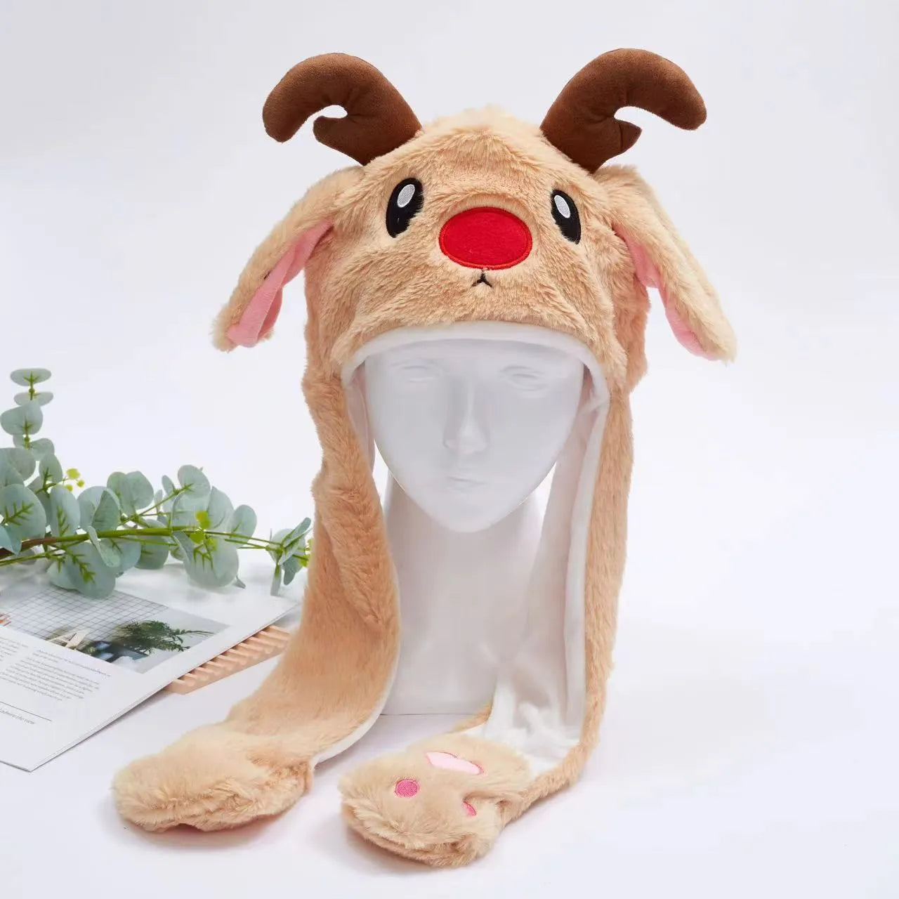 Bounce Bunny - Schattige Muts met Bewegende Oortjes