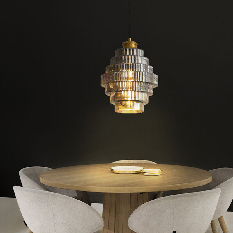 BrassGlow - Flesvormige Messing Glazen Hanglamp