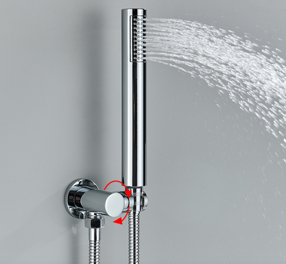 VoordeelPaleis® Lima inbouw doucheset | handdouche|mengkraan|regendouche (12 inch) | rond |Chroom 2 weg