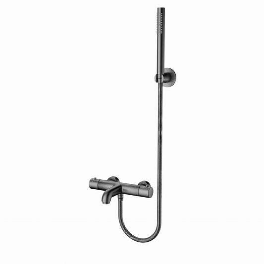 SaniSupreme Aloni thermostatische Bad/douchekraan - Gunmetal Grijs