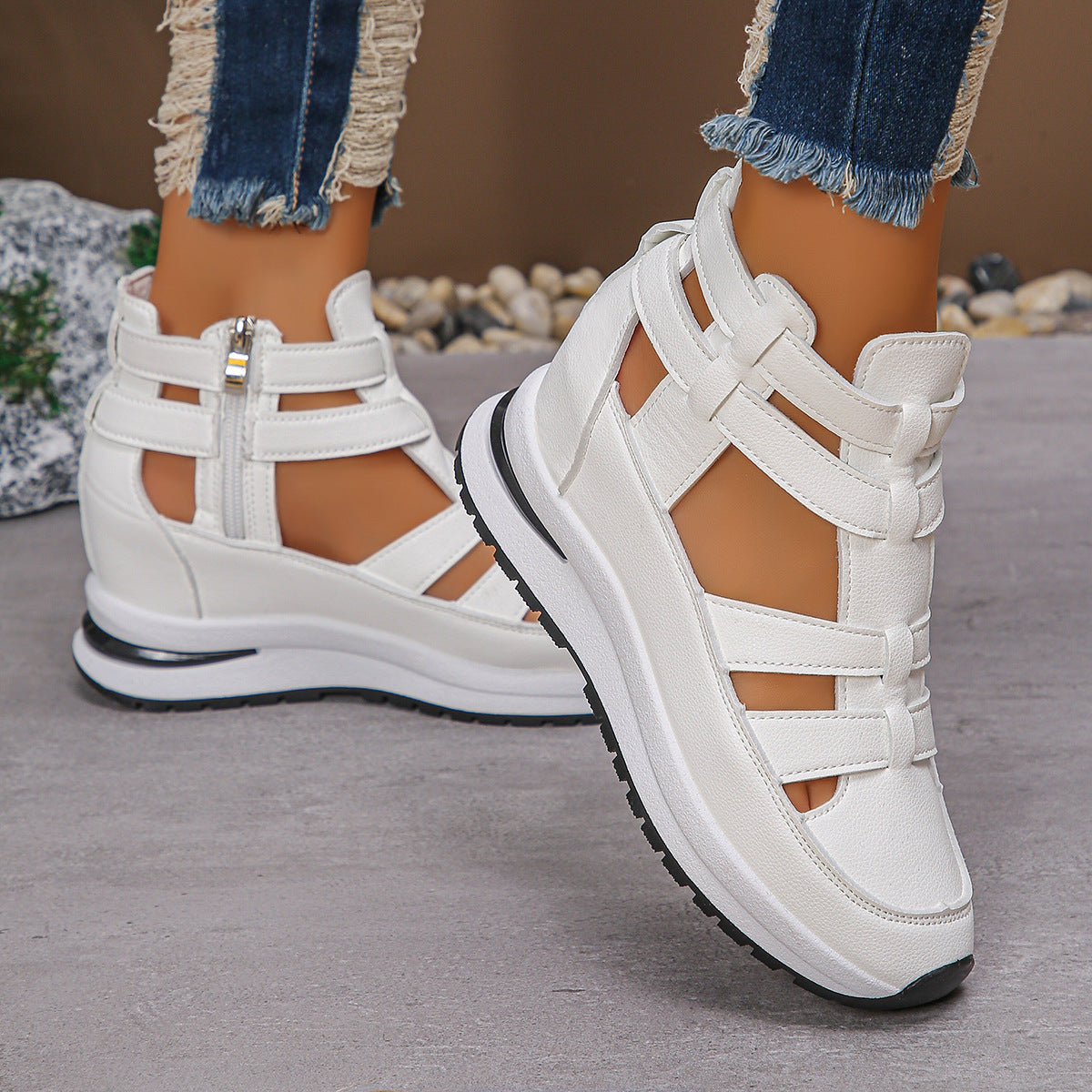AirFlex Hybride Sneaker-Sandaal – Sportief en Luchtig Damesmodel