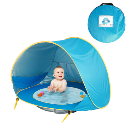 Babystrandtent – UV-Bescherming - Pop-Up Ontwerp met Verkoelend Badje - Ideaal voor Baby's en Peuters