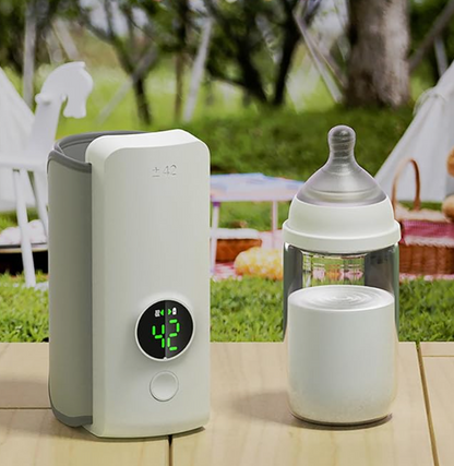 Draagbare Fleswarmer – 6 Instelbare Temperatuur Niveaus – Ideaal voor Baby's en Peuters
