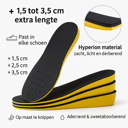 Onzichtbare Verhoger Inlegzolen – Comfortabele Discrete Hoogteverhoging