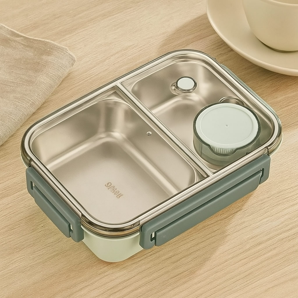 LunchMate herbruikbare lunchdoos – Compact en praktisch voor school, werk & onderweg