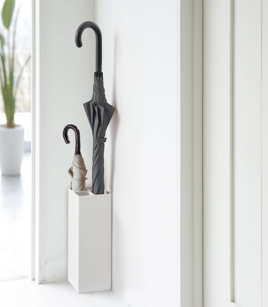 DryKeep – Smalle Stalen Paraplubak met Druppelopvang en Antislip Basis