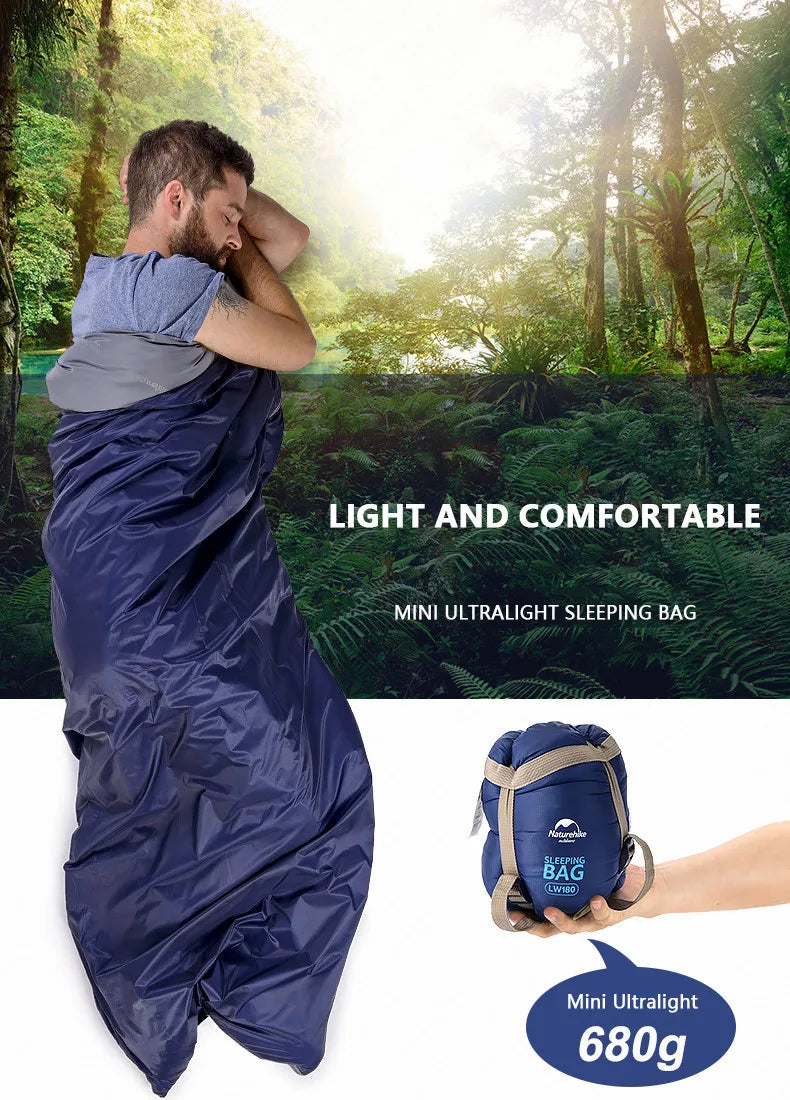 Trailease Compacte Slaapzak – Lichtgewicht Outdoor Slaapzak met Ademend Materiaal