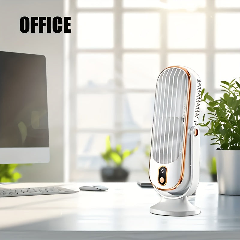 CoolNova | Draagbare luchtkoeler ventilator - 720 ° Rotatie, stil en krachtig voor thuis en buiten