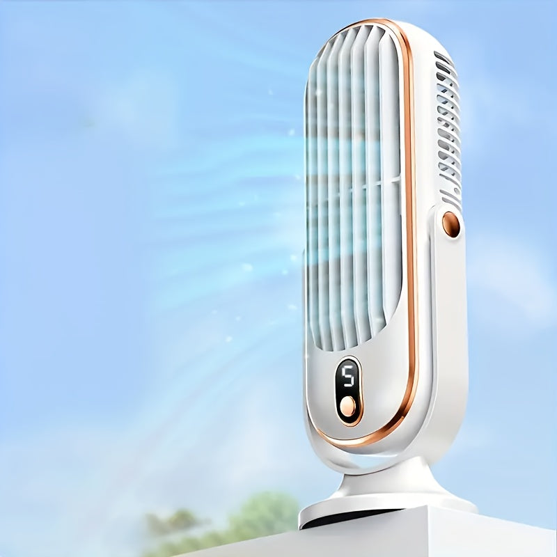 CoolNova | Draagbare luchtkoeler ventilator - 720 ° Rotatie, stil en krachtig voor thuis en buiten