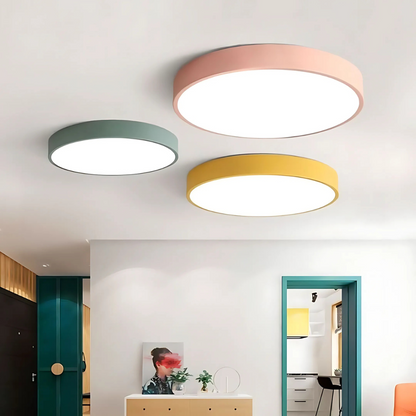 Scandinavische LED Plafondlamp met Hout – Stijlvolle Plafonnière voor Sfeervolle Verlichting