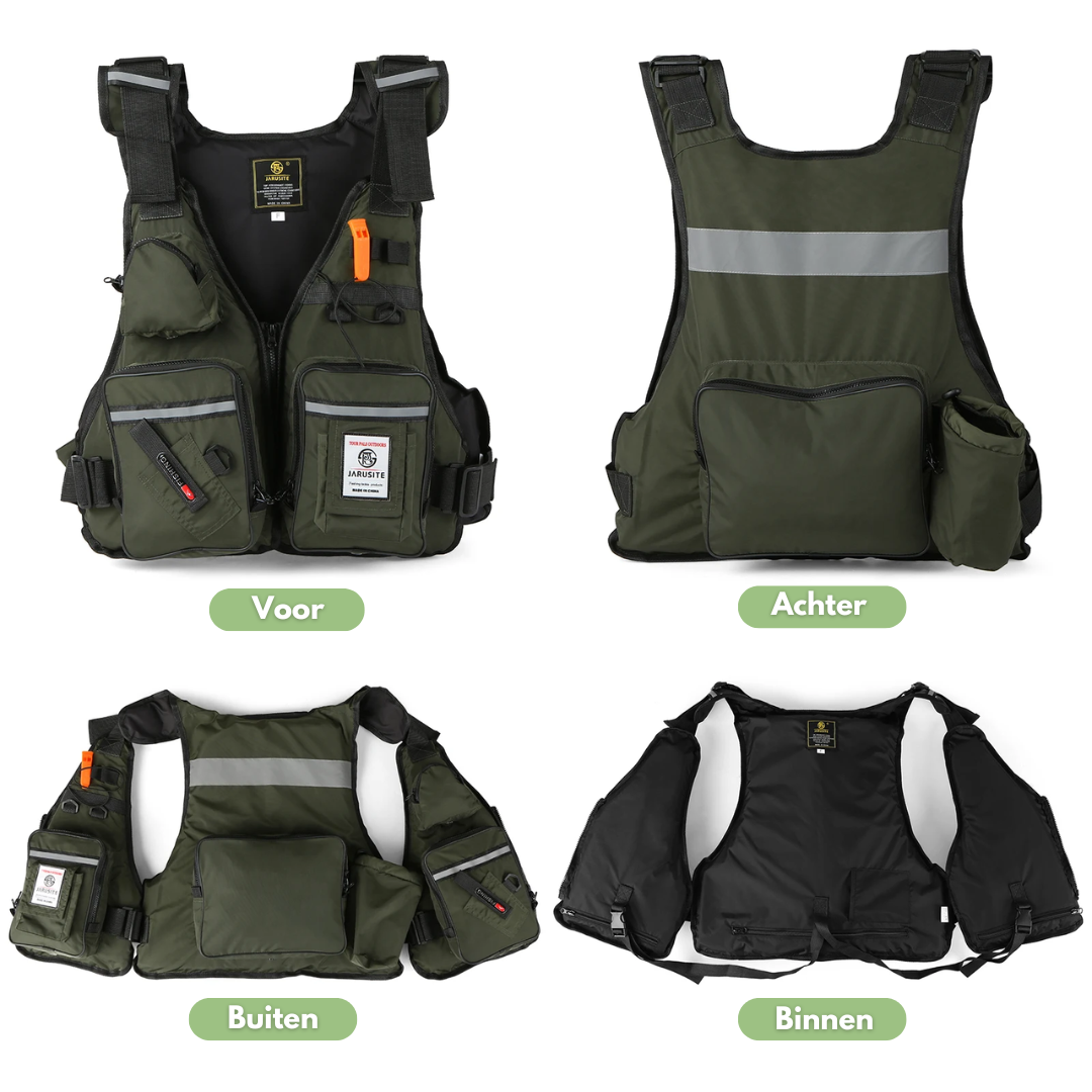 Outdoor Vest – Vissen | Lichtgewicht en Waterbestendig Vissersvest