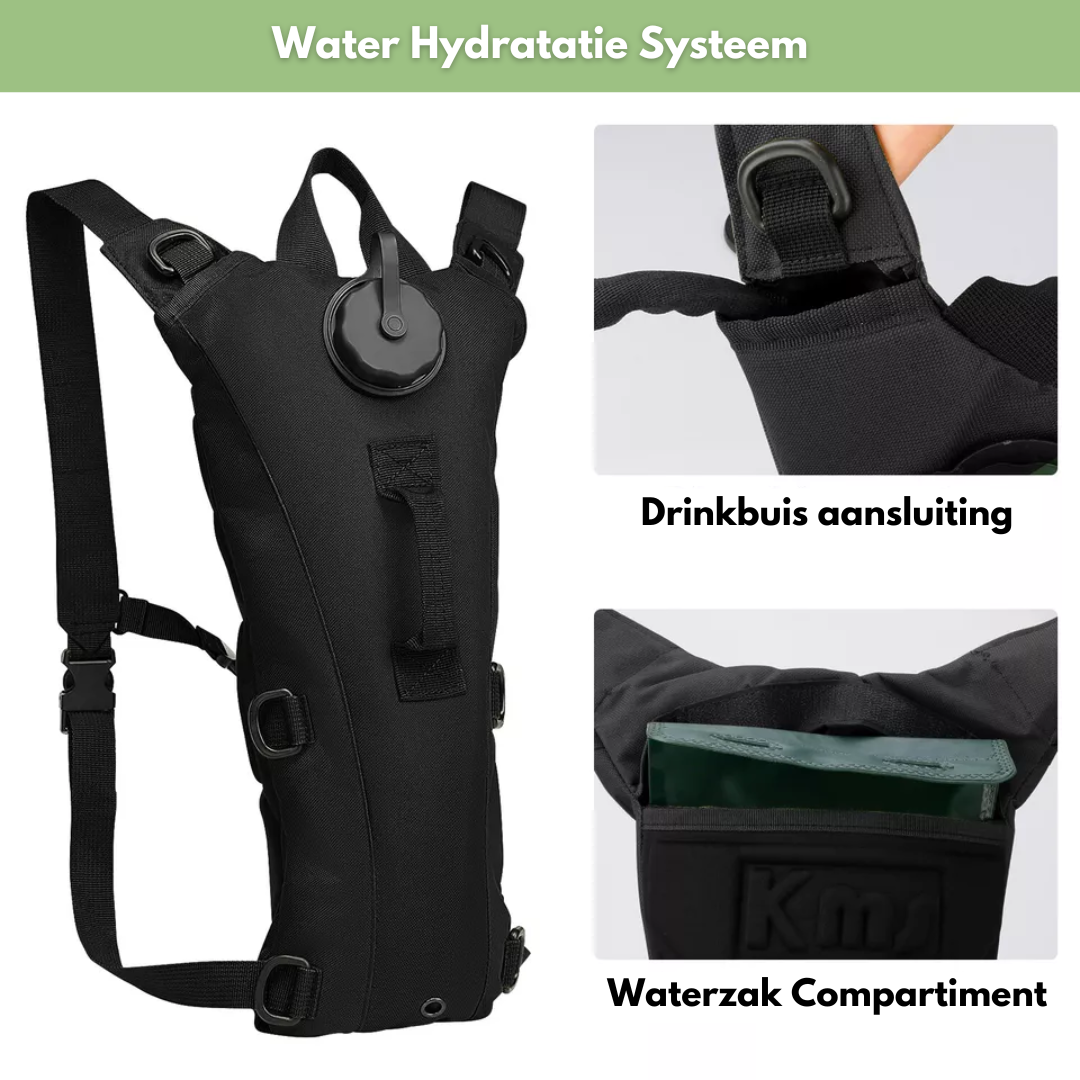 Water Rugzak – Drinksysteem 3L | Hydratatie voor Outdoor Avonturen
