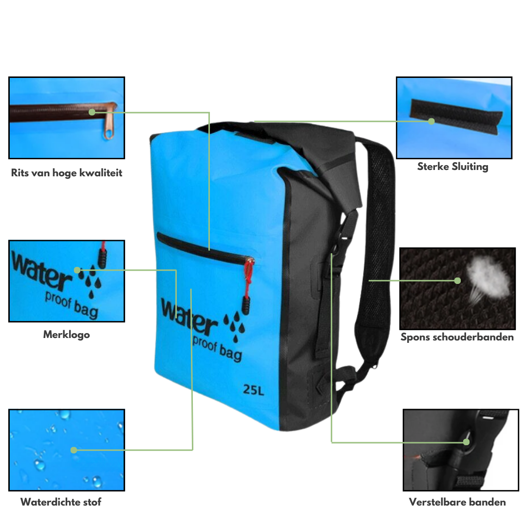 25L Backpack - Watersport | Waterdicht en Compact voor Avonturen
