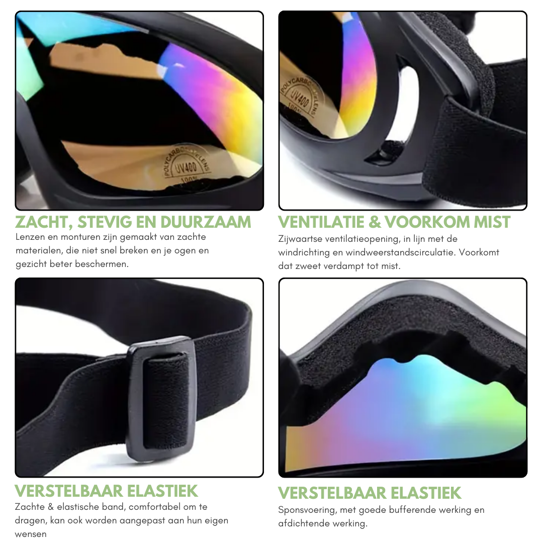 Ski Bril - Wintersport | UV400 Bescherming en Duurzaam voor Sneeuwavonturen